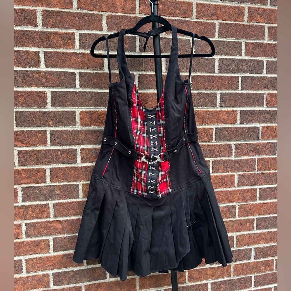 Tripp NYC alt goth plaid dress